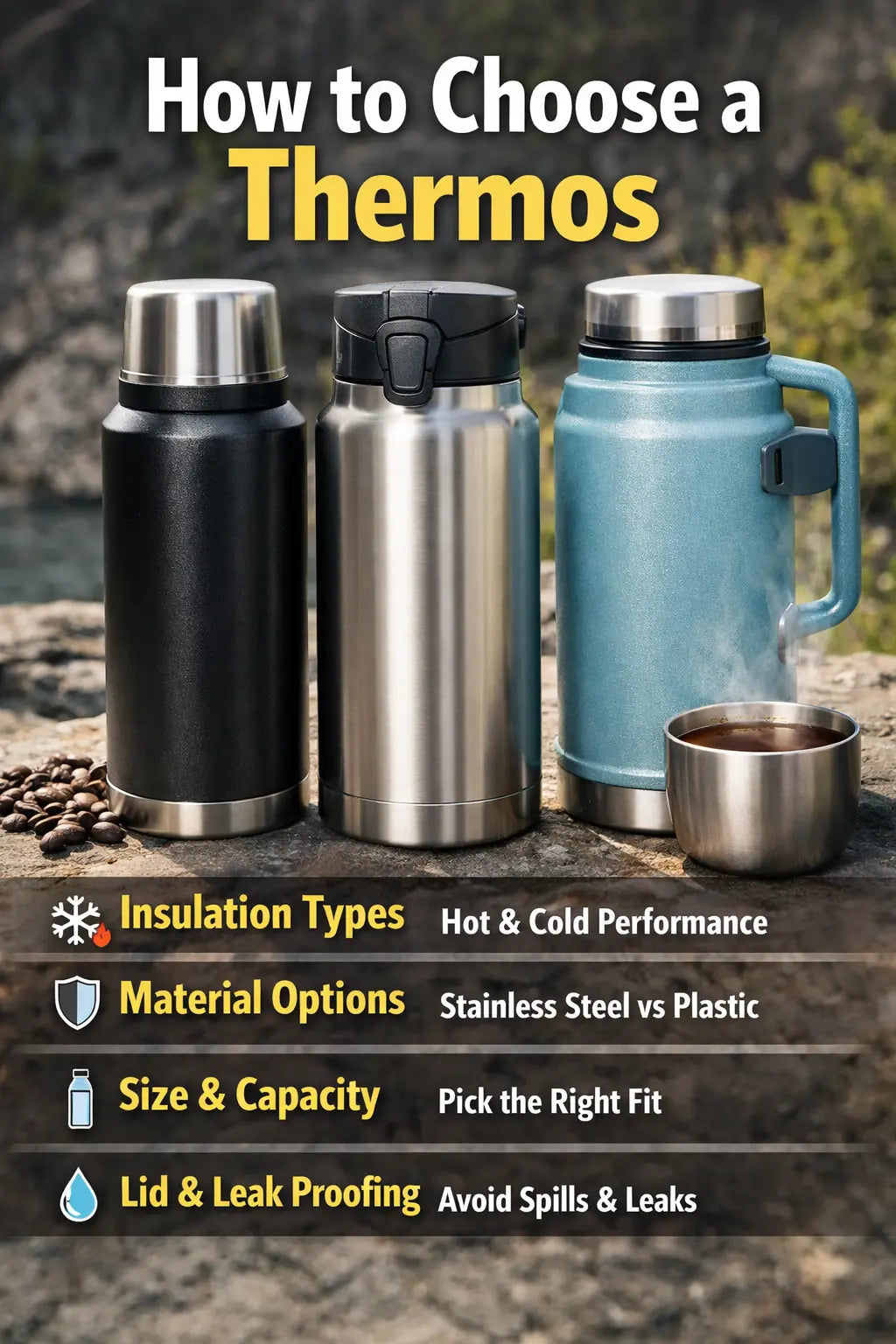 thermos for gym travel office insulated bottle use