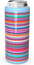 Skinny Can Cooler for Slim 12 oz Cans – Colorful Stripes