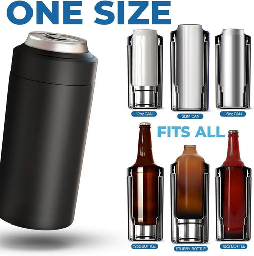stainless steel insulated can holder anti slip design for drinks