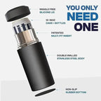 stainless steel insulated can holder anti slip design for drinks