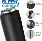 stainless steel insulated can holder anti slip design for drinks