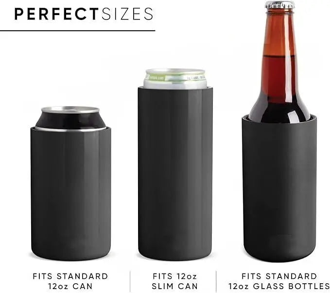 water bottle thermoses insulated bottles tumblers can cooler fits standard and slim cans