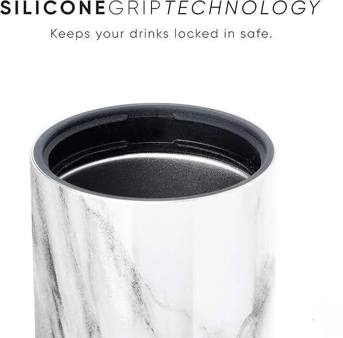 insulated bottles thermoses tumbler silicone grip can cooler anti slip interior