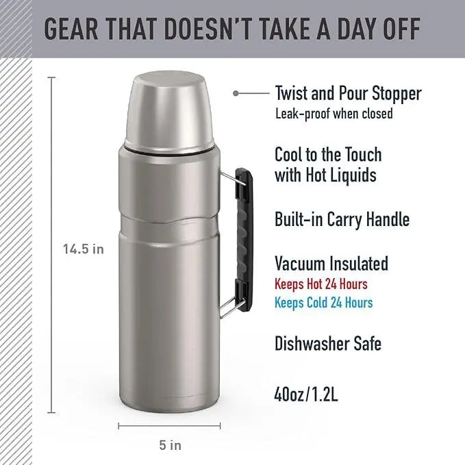 insulated bottles thermoses tumbler 40oz large capacity outdoor flask